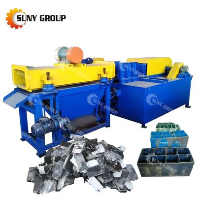 Máquina de desmontagem de baterias de resíduos de chumbo-ácido para todos os tipos de baterias 200-3000 kg/h