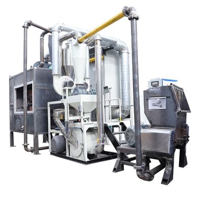 Equipamento de trituração de resíduos de alumínio-plástico, de trituração e de separação para o mercado de retalho