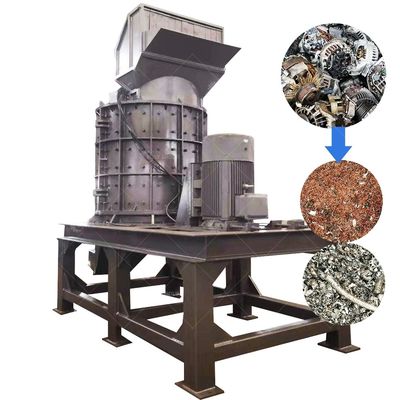 Máquina de trituração de resíduos de aço com trituração por martelo vertical e peso unitário de 40 kg