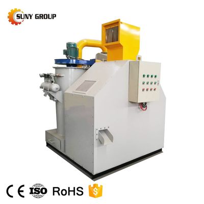 Produto final Grânulos de cobre e plástico provenientes de máquinas de reciclagem de fios de cobre