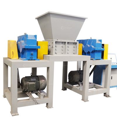 9CrSi/D2/SKD-11 Blades Plastic Double Shaft Shredder para reciclagem de sacos e pneus tecidos