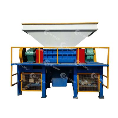 15000W triturador de eixo duplo para resíduos de pneus de sucata plástico alumínio industrial pode