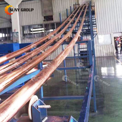 Máquina de fundição de barras de cobre para fundição de dupla corrente sem oxigénio de alta produtividade