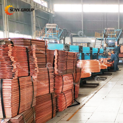 Máquina de fundição de barras de cobre para fundição de dupla corrente sem oxigénio de alta produtividade