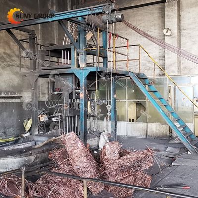 Máquina de fundição de barras de cobre para fundição de dupla corrente sem oxigénio de alta produtividade
