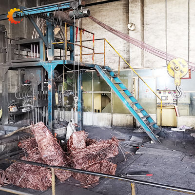 Máquina de fundição de barras de cobre para fundição de dupla corrente sem oxigénio de alta produtividade
