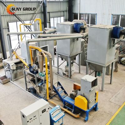 Máquina avançada de reciclagem de chapas revestidas de cobre CCL/ Máquina de trituração e separação de PCB