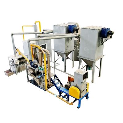Máquina avançada de reciclagem de chapas revestidas de cobre CCL/ Máquina de trituração e separação de PCB