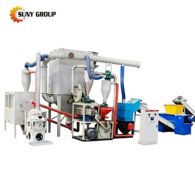 Máquina avançada de reciclagem de chapas revestidas de cobre CCL/ Máquina de trituração e separação de PCB