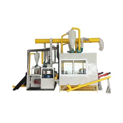 2500 kg de peso Máquina de reciclagem de painéis compostos de alumínio Design de separador eletrostático