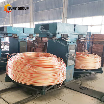 Máquina de fundição contínua de cobre para processamento de placas de cobre de cátodo