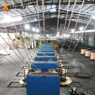 Máquina de fundição contínua de cobre para processamento de placas de cobre de cátodo