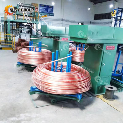 Máquina de fundição contínua de cobre para processamento de placas de cobre de cátodo