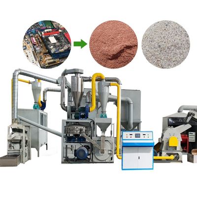 Separador de fluxo de ar Refinar cobre Recuperação de ouro Scarp Máquina de reciclagem de PCB com melhor