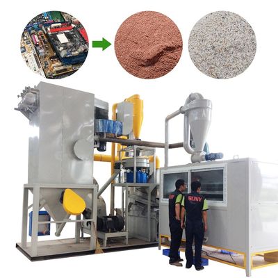 Separador de fluxo de ar Refinar cobre Recuperação de ouro Scarp Máquina de reciclagem de PCB com melhor