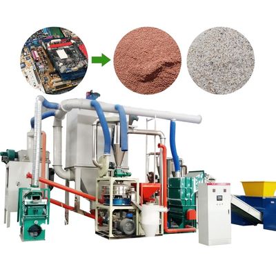 Separador de fluxo de ar Refinar cobre Recuperação de ouro Scarp Máquina de reciclagem de PCB com melhor