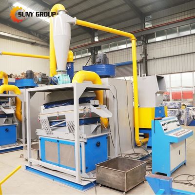 Máquina de separador de granulador para reciclagem de cabos de fio de cobre com 99% de eficiência de triagem