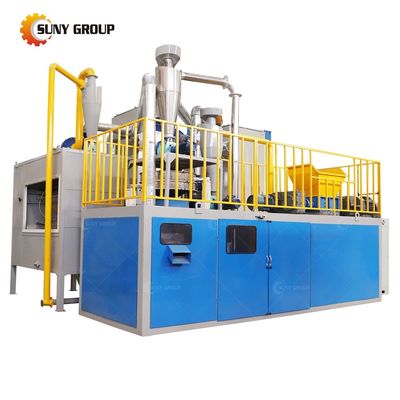 Máquina de reciclagem de resíduos de cobre de alta pureza que separa metal e resina com precisão