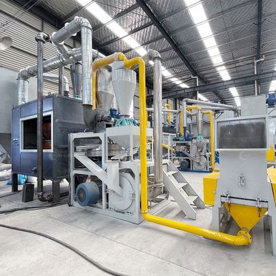 Equipamento de trituração de resíduos de alumínio-plástico, de trituração e de separação para o mercado de retalho