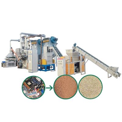 Máquina automática de reciclagem de PCB para reciclagem de placas-mãe em instalações de fabrico