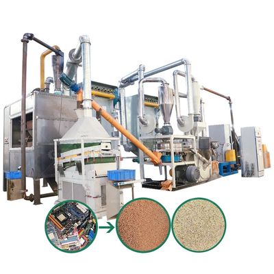 Máquina automática de reciclagem de PCB para reciclagem de placas-mãe em instalações de fabrico