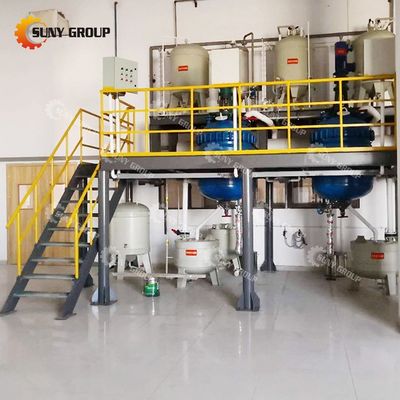Projeto 2023 E Sistema de Recuperação de Resíduos de Platina com Capacidade de 50-200 kg/h e Peso de 3000 kg