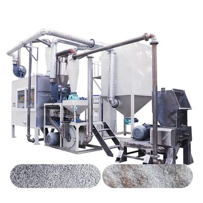 Máquina de separação de alumínio e plástico de alta capacidade para produção de pó metálico
