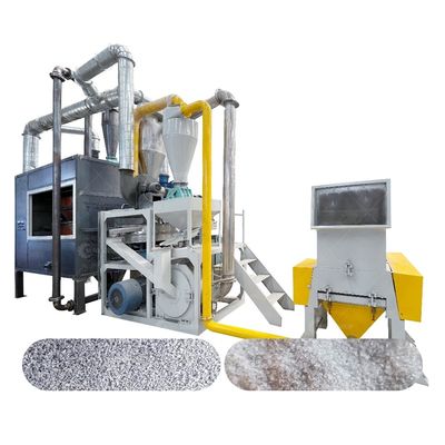 Máquina de separação de alumínio e plástico de alta capacidade para produção de pó metálico