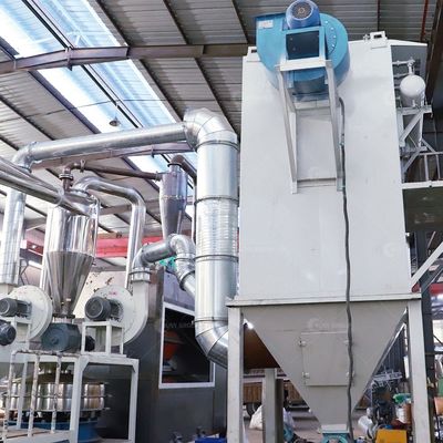 Instalação de reciclagem de papel alumínio de sucata controlada por PLC Máquina de separador de plástico de alumínio