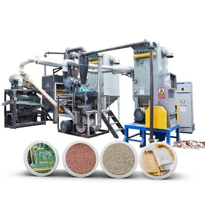 Planos de reciclagem de placas base de portáteis de 150 kg-1000 kg de capacidade com componentes principais de PLC