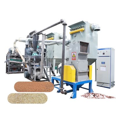 Planos de reciclagem de placas base de portáteis de 150 kg-1000 kg de capacidade com componentes principais de PLC