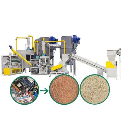Componentes do núcleo do PLC utilizados na planta de reciclagem de cobre de placas eletrônicas de PCB de reciclagem de resíduos