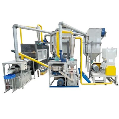 Máquina de reciclagem de resíduos de PCB de 220V/380V/tensão personalizada para trituração e separação