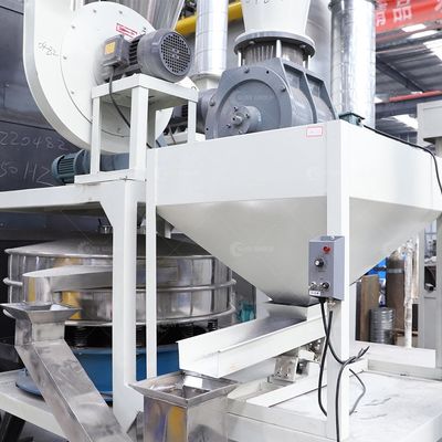 Linha de produção de reciclagem de película de plástico de alumínio de sucata qualificada 85 kW Peso 5,8 t