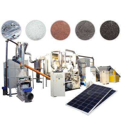 Máquina de reciclagem de painéis solares fotovoltaicos de 7500 kg de peso para soluções de reciclagem ecológicas
