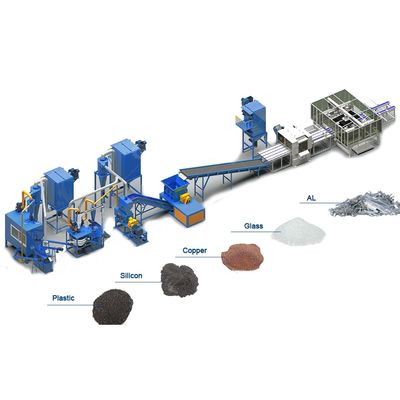 Máquina de reciclagem de painéis solares fotovoltaicos de 7500 kg de peso para soluções de reciclagem ecológicas