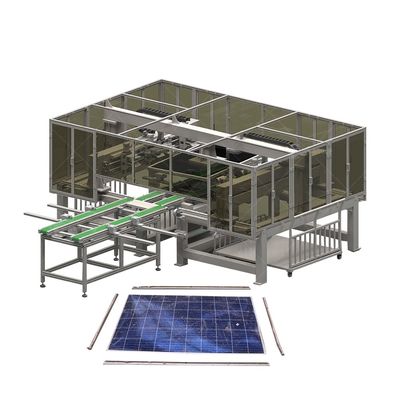 Máquina de reciclagem de painéis solares fotovoltaicos de 7500 kg de peso para soluções de reciclagem ecológicas