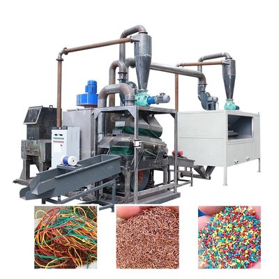 Equipamento de reciclagem de cabos de cobre Granulador de triturador Máquina de granulação com alta produtividade