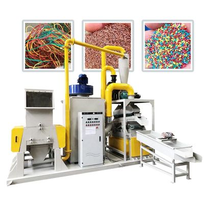 Equipamento de reciclagem de cabos de cobre Granulador de triturador Máquina de granulação com alta produtividade