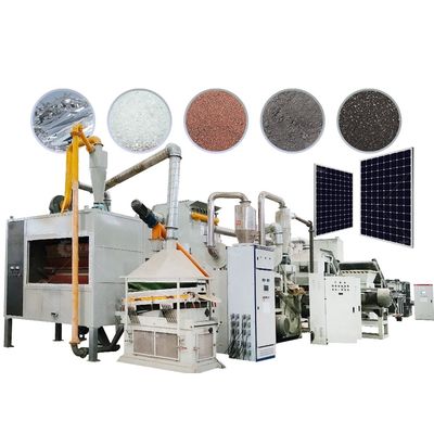 Máquina de reciclagem de painéis solares monossalares para módulos fotovoltaicos de capacidade de 200-1000 kg/h em 2024