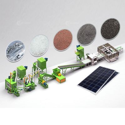 Máquina de reciclagem de resíduos de painéis solares recém-projetada para práticas de energia sustentável