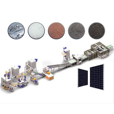 Máquina de desquadramento de painéis solares de alumínio com eficiência de separação melhorada