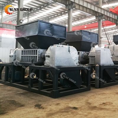 800-5000 kg/h de capacidade Triturador de sucata de metal de eixo duplo com lâminas personalizáveis