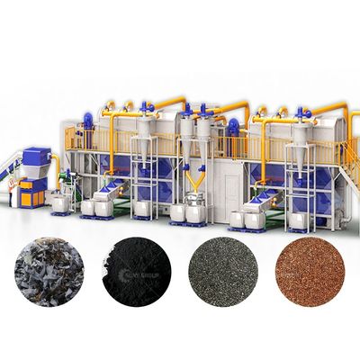 Máquina de reciclagem de baterias de lítio de capacidade de 200 a 3000 kg/h para inspecção de saída por vídeo