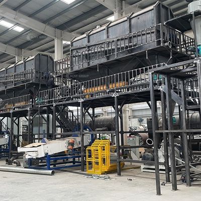 Máquina de reciclagem de baterias de lítio de capacidade de 200 a 3000 kg/h para inspecção de saída por vídeo