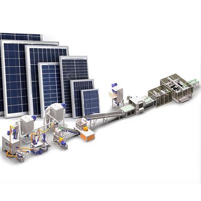 Máquina de reciclagem de painéis solares de capacidade de 200-1000 kg/h para a recuperação de chapas fotovoltaicas ecológicas