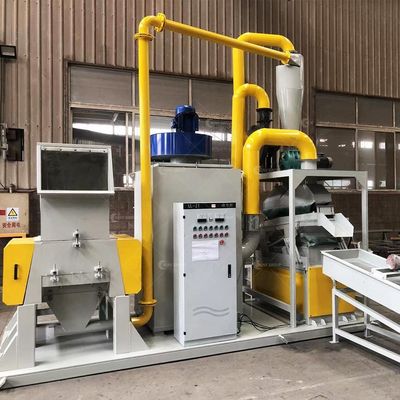 Máquina elétrica de reciclagem de fios de cobre utilizada para separar grânulos de cobre de alumínio