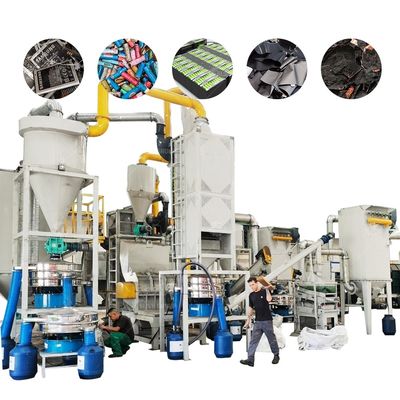 Equipamento avançado de reciclagem de baterias de lítio para separação de baterias móveis
