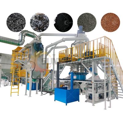 Máquina de separação de baterias de iões de lítio de 200-1000 kg/h para reciclagem de cobre e alumínio