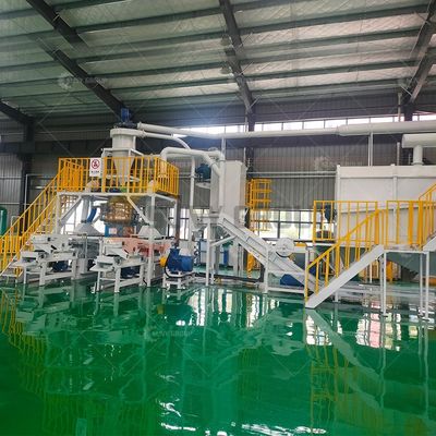 Máquina de separação de baterias de iões de lítio de 200-1000 kg/h para reciclagem de cobre e alumínio